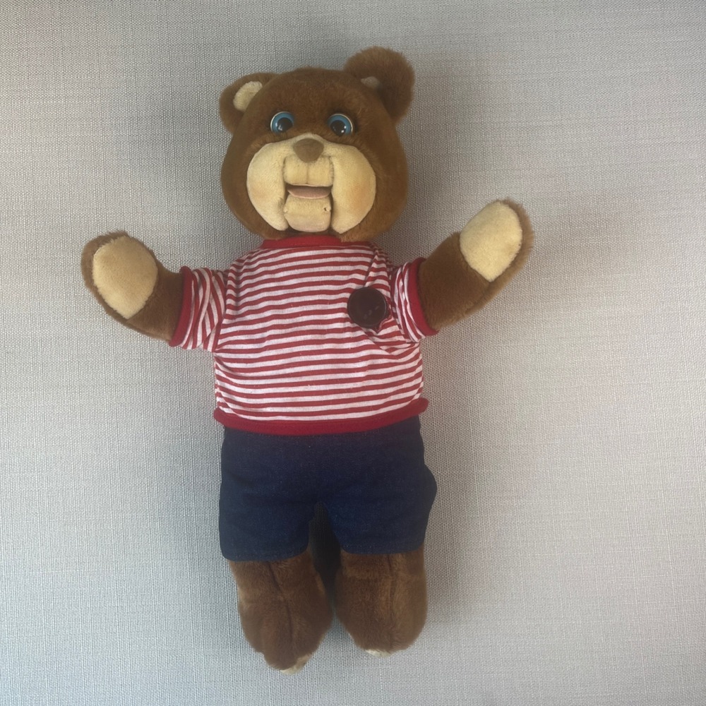 Select Merchandise Gabby Bear Toy Kids Brown 1985 Vintage Cassette Doesn't Work